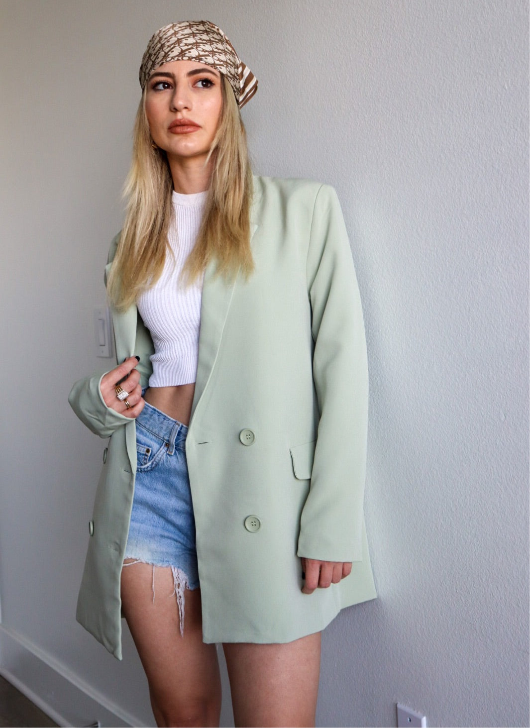 Oversized Double Breasted Blazer