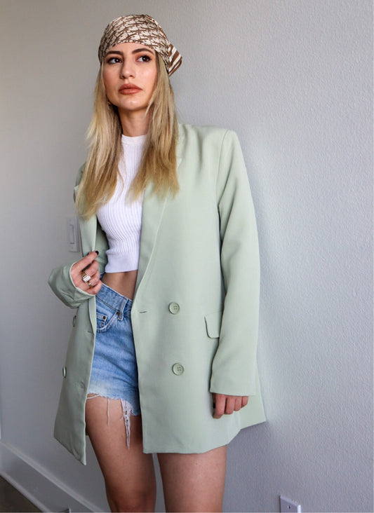 Oversized Double Breasted Blazer